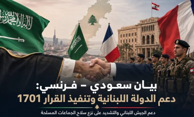 بيان مشترك: دعم القوات المسلحة اللبنانية وبسط سيادة الدولة